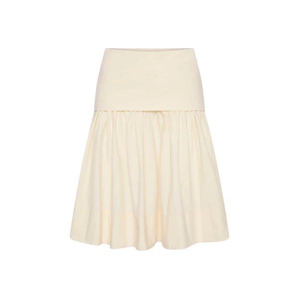 St. Agni Circle Hem Gathered Skirt in Talco