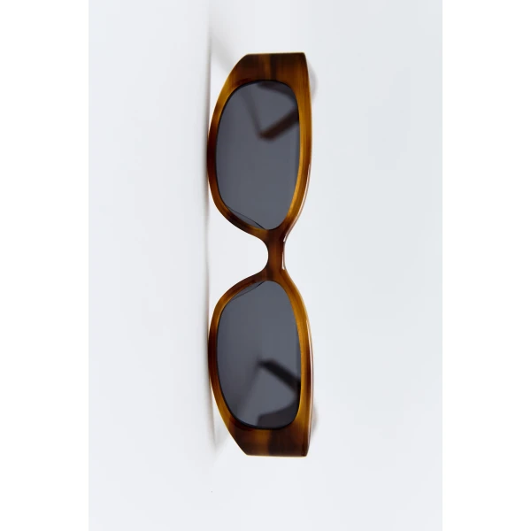 St. Agni Clasico Sunglasses in Tortoiseshell and Grey, view 3