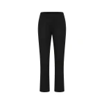 St. Agni Compact Cotton Minimal Crop Pants in Black