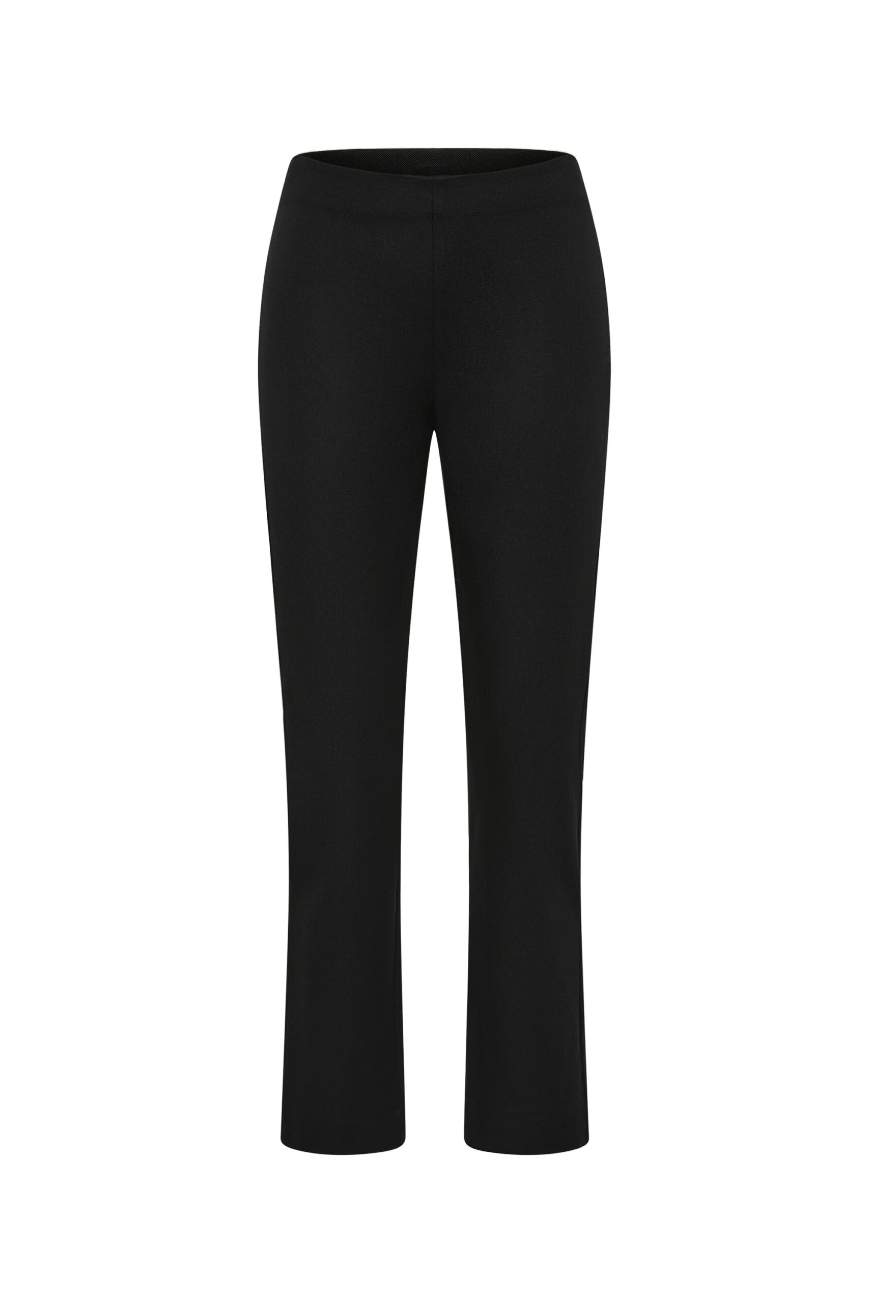 St. Agni Compact Cotton Minimal Crop Pants in Black | Pants | Coveti St. Agni Compact Cotton Minimal Crop Pants in Black