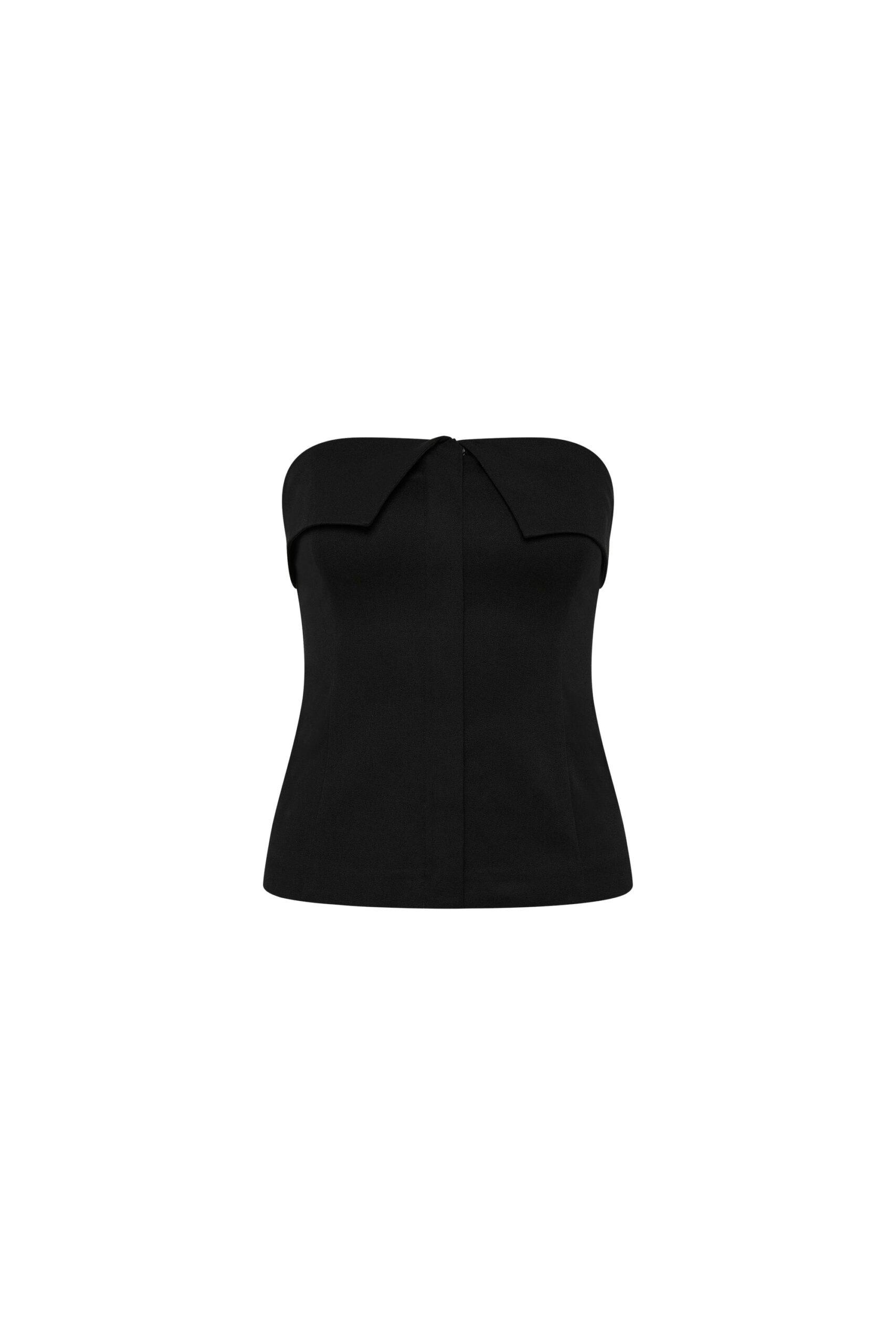 St. Agni Compact Cotton Strapless Bodice in Black | Tops | Coveti St. Agni Compact Cotton Strapless Bodice in Black