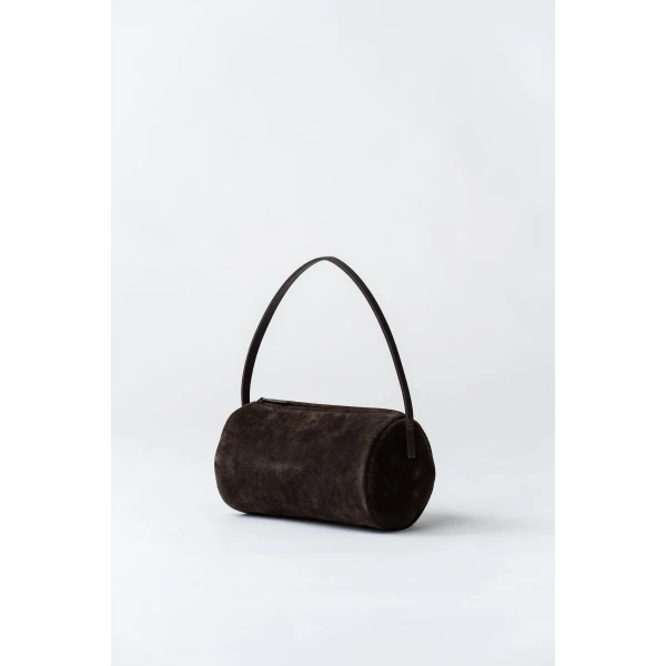 St. Agni Connolo Shoulder Bag in Coffee Suede, view 2