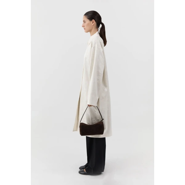 St. Agni Connolo Shoulder Bag in Coffee Suede, view 3