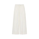 St. Agni Cotton Hybrid Wide Leg Pants in Off White