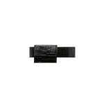 St. Agni Croc Pocket Belt in Croc Embossed Black