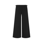 St. Agni Cropped Drawstring Pants in Black