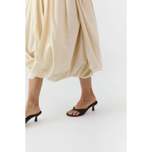 St. Agni Everyday Thong Heel 50 in Coffee Suede, view 4