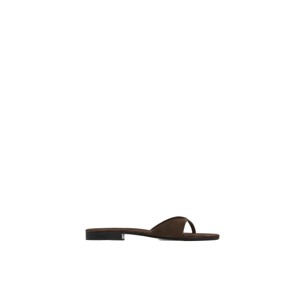St. Agni Everyday Thong in Coffee Suede