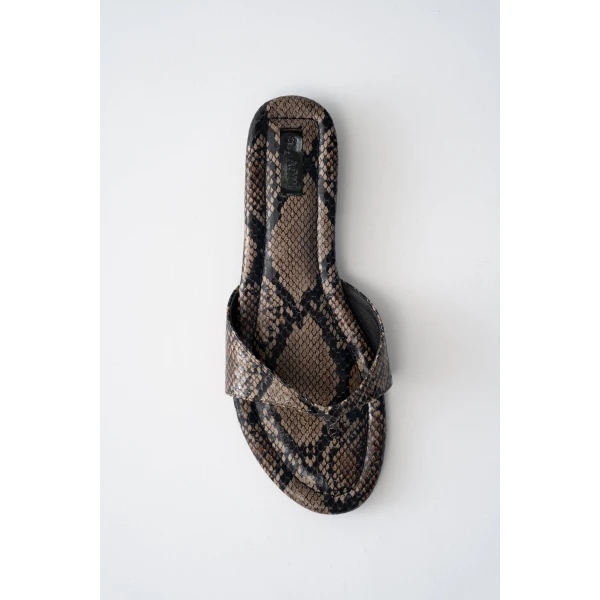 St. Agni Everyday Thong in Python Embossed, view 3