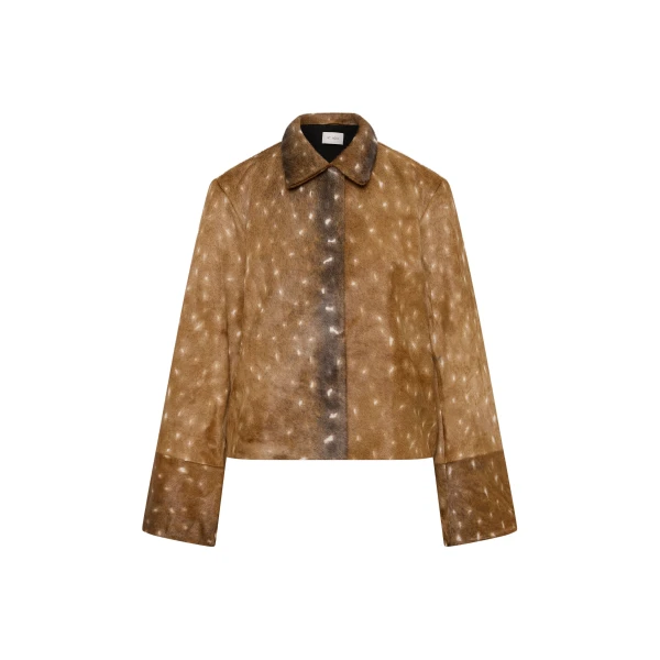 St. Agni Fawn Minimal Jacket in Almond