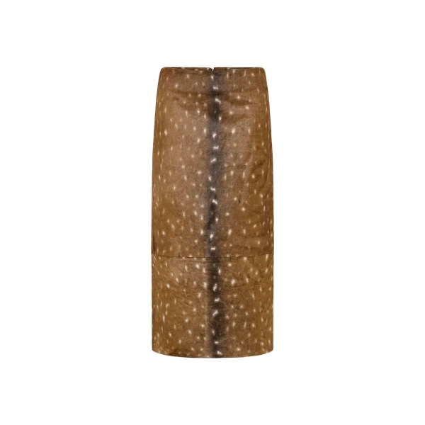 Fawn Pencil Skirt in Almond