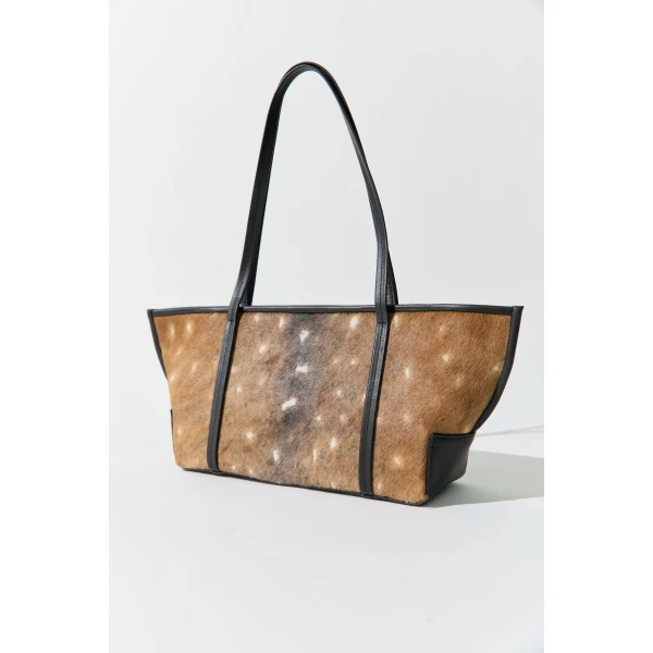 St. Agni Fawn Slim Bateau Tote in Almond, view 2