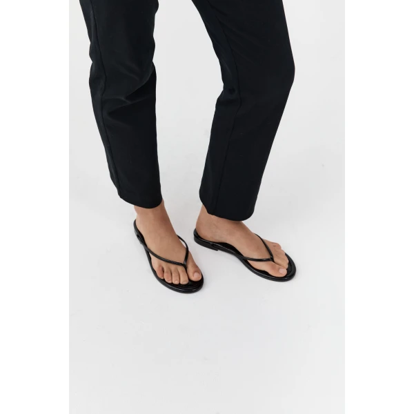 St. Agni Fine Flip Flop in Black, view 2