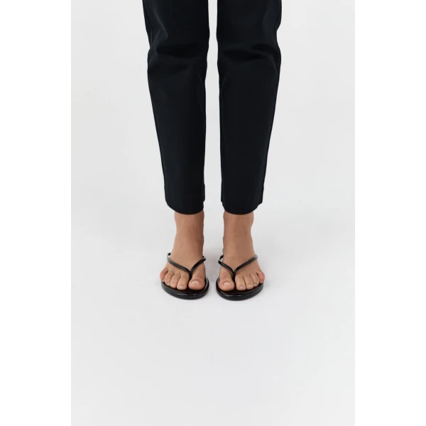 St. Agni Fine Flip Flop in Black, view 4