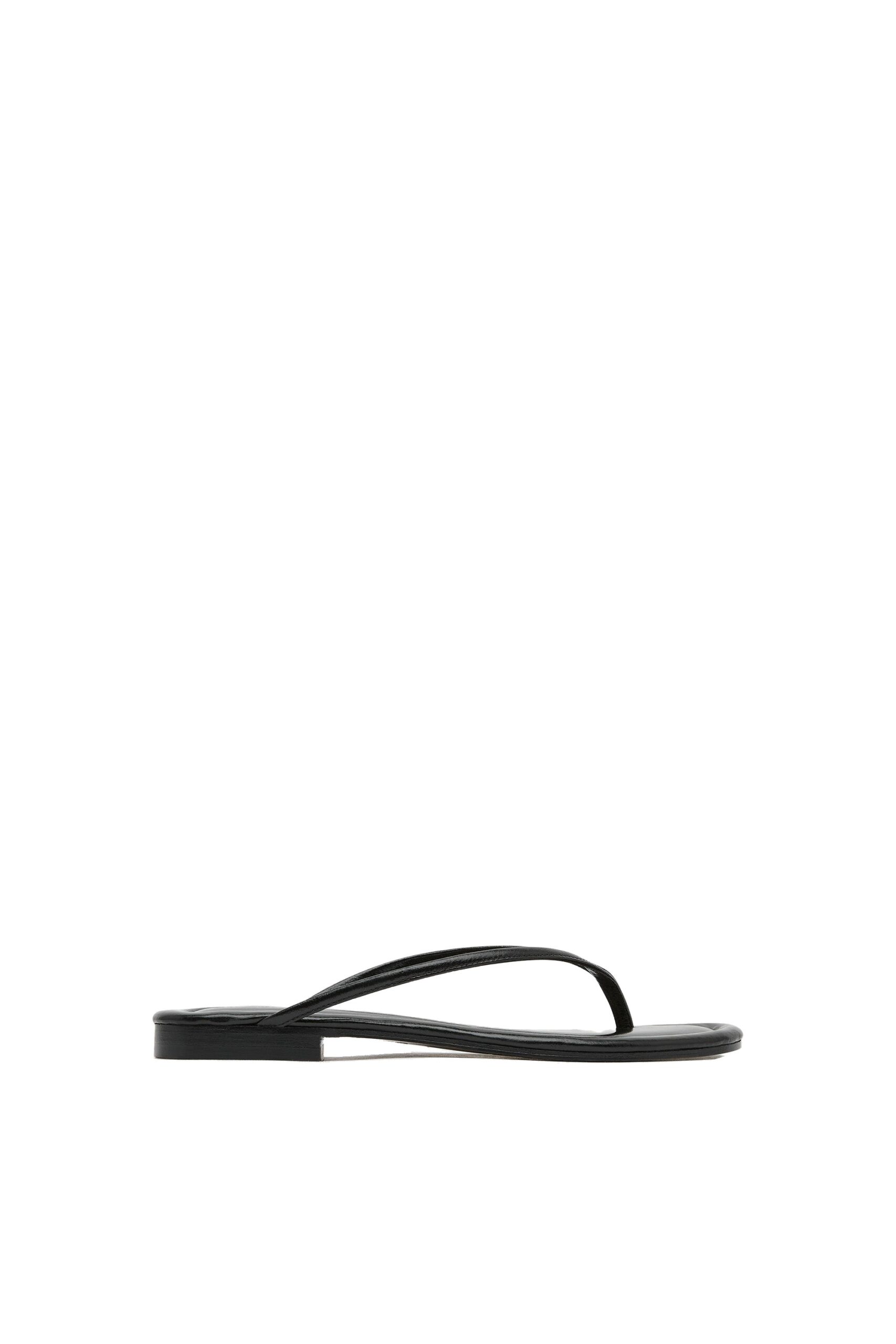 St. Agni Fine Flip Flop in Black | Slides | Coveti St. Agni Fine Flip Flop in Black