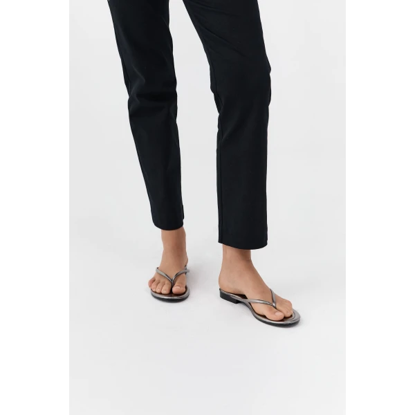 St. Agni Fine Flip Flop in Pewter Metallic, view 6