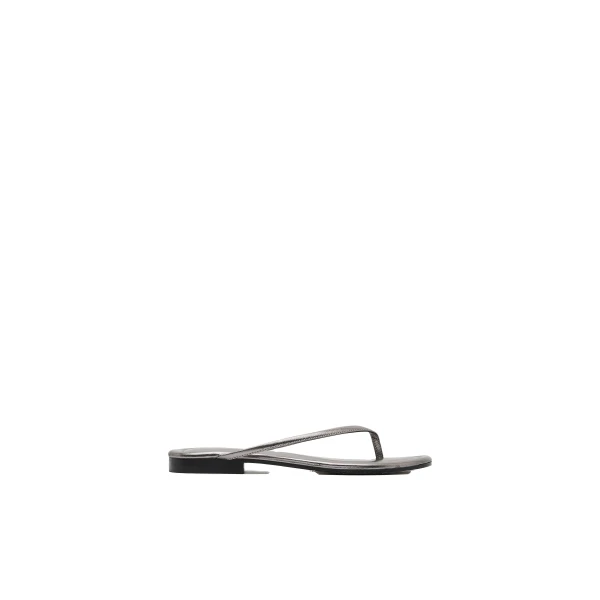 Fine Flip Flop in Pewter Metallic