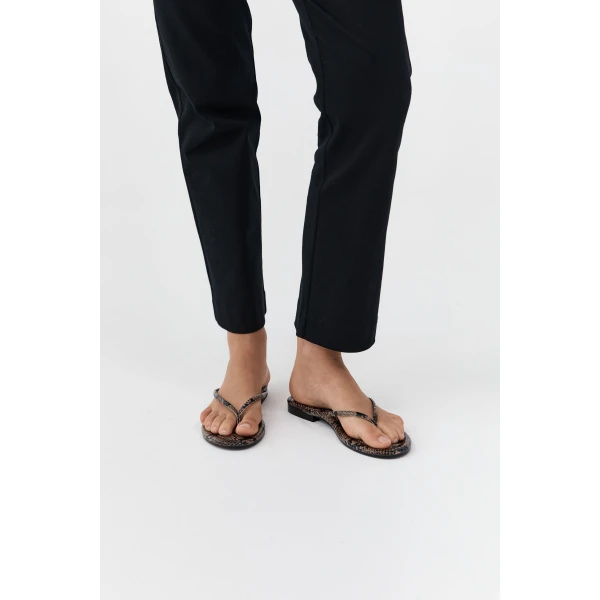 St. Agni Fine Flip Flop in Python Embossed, view 6