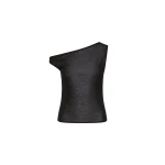St. Agni Fine Jersey Asymm Top in Black