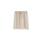 St. Agni Fine Lace Skirt in Stone