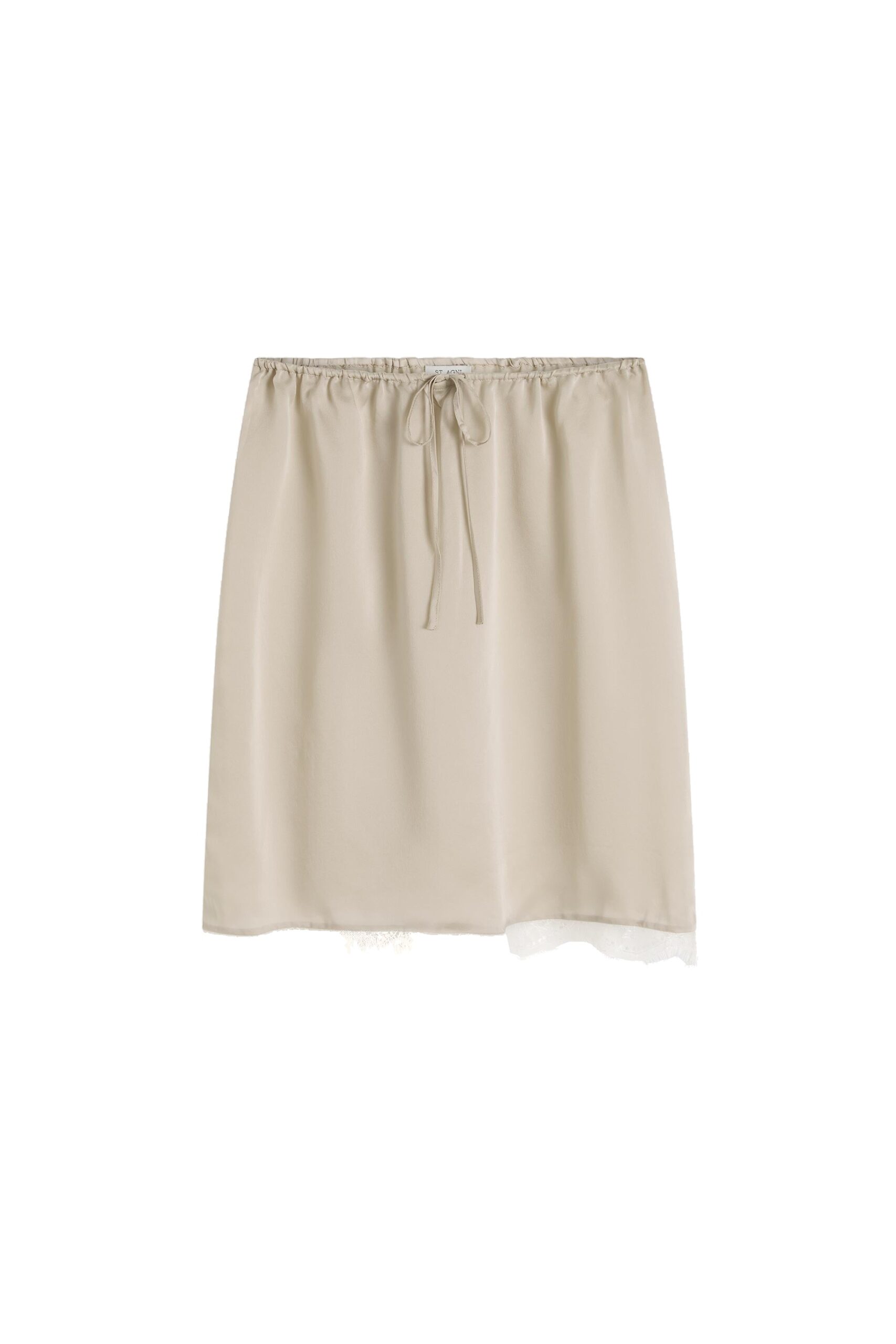 St. Agni Fine Lace Skirt in Stone | Skirts | Coveti St. Agni Fine Lace Skirt in Stone
