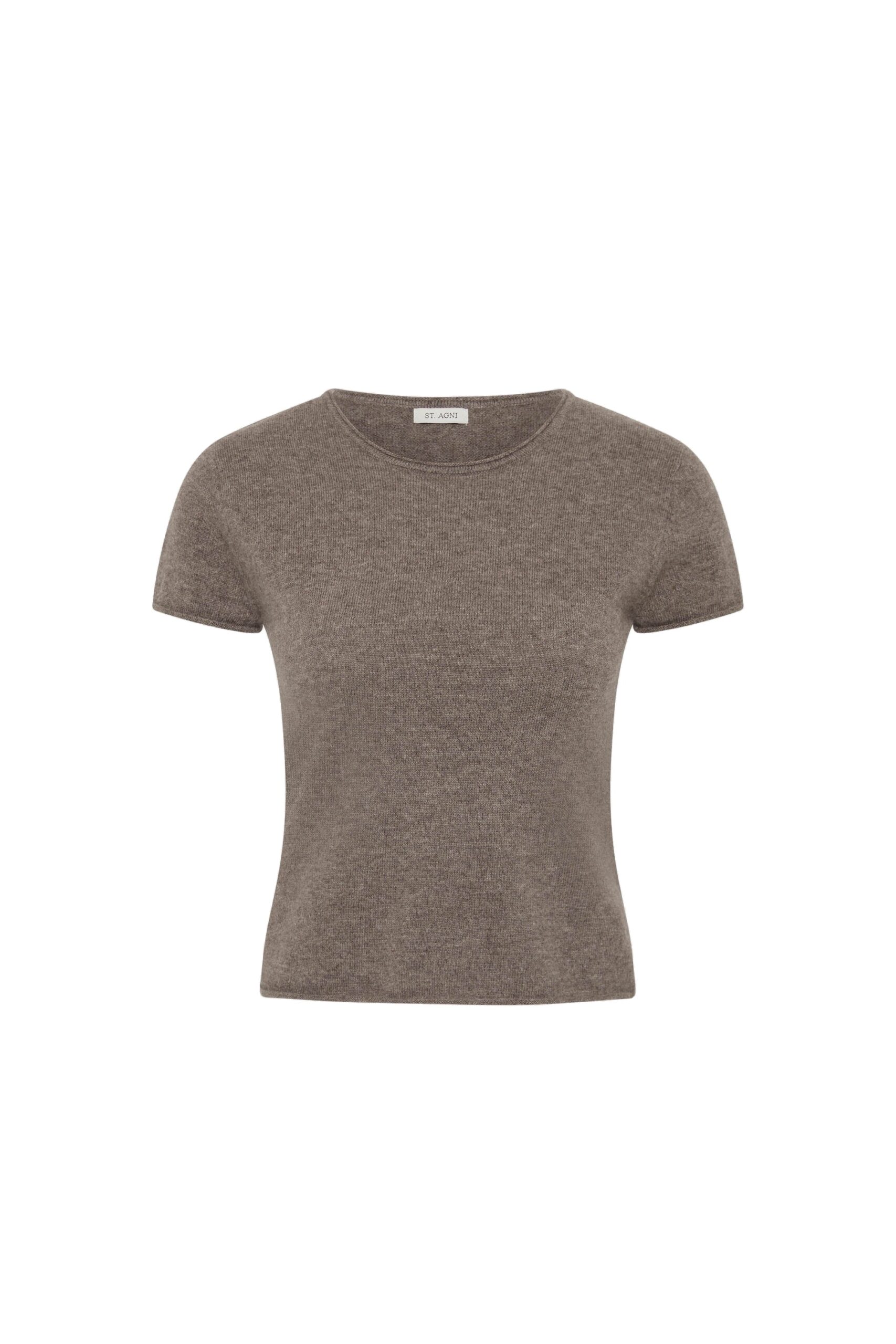 St. Agni Fine Merino Wool Baby Tee in Vapor | Tops | Coveti St. Agni Fine Merino Wool Baby Tee in Vapor