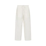 St. Agni Fine Rouleau Crop Pants in Off White