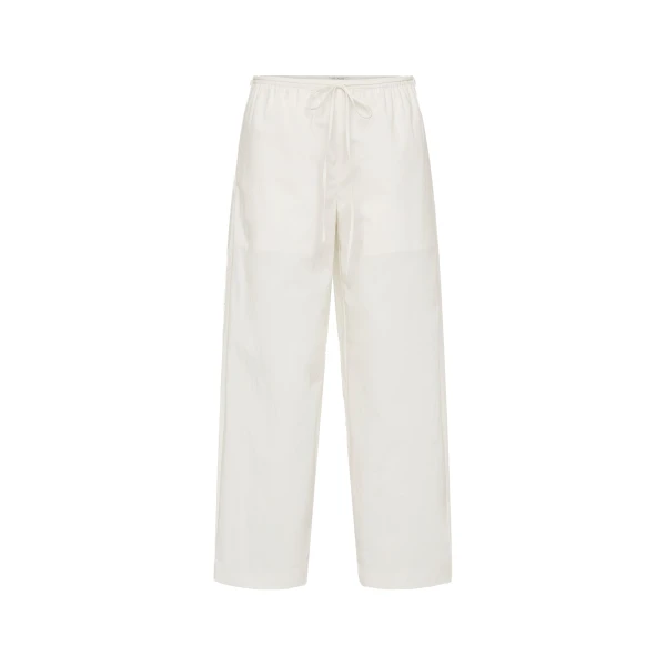 Fine Rouleau Crop Pants in Off White