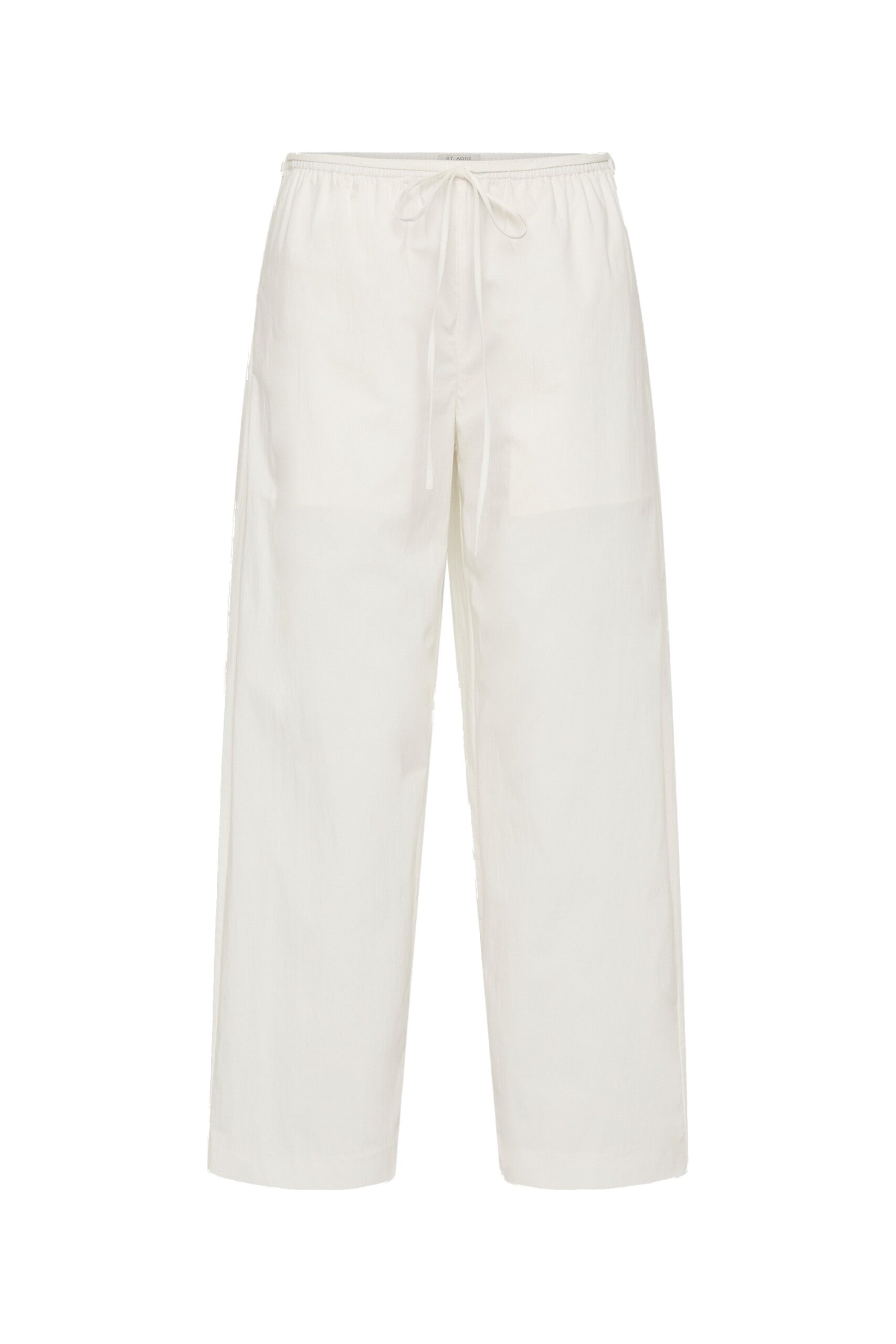 St. Agni Fine Rouleau Crop Pants in Off White | Pants | Coveti St. Agni Fine Rouleau Crop Pants in Off White