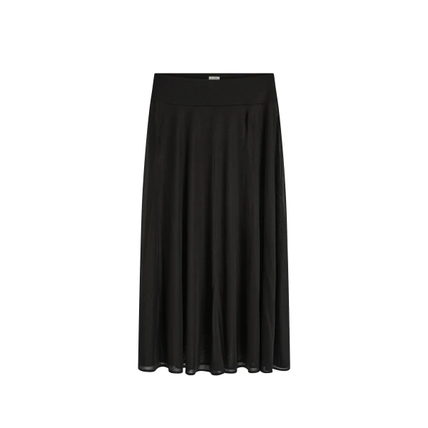 St. Agni Fluid Jersey Skirt in Black