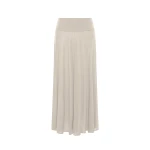 St. Agni Fluid Jersey Skirt in Soft Ash