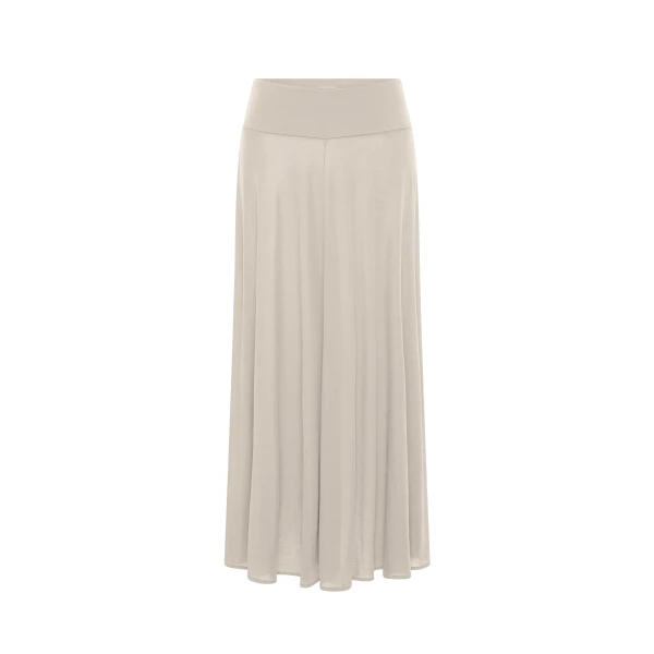 Fluid Jersey Skirt in Soft Ash