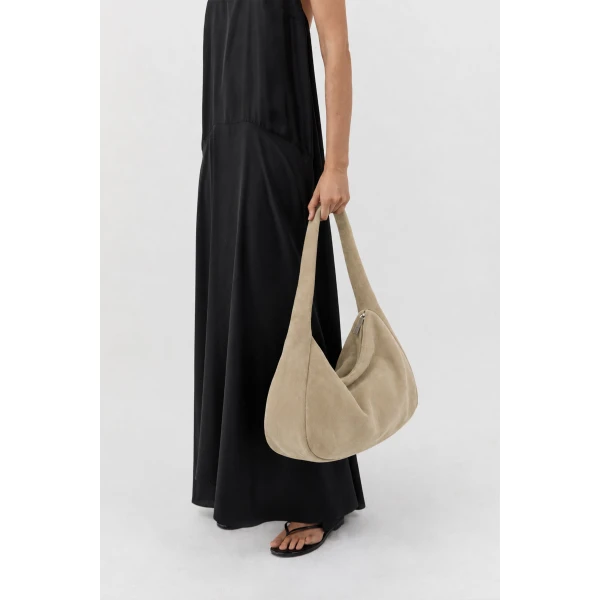 St. Agni Grande Bon Bon Bag in Rock Suede, view 5