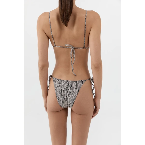 St. Agni High Cut Bikini Brief in Python, view 6