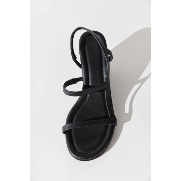 St. Agni High Wedge in Black, view 5
