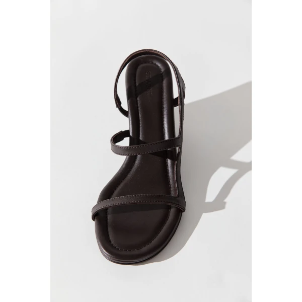 St. Agni High Wedge in Coffee, view 4