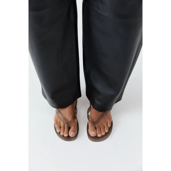 St. Agni Jelly Flip Flop in Smoke, view 3