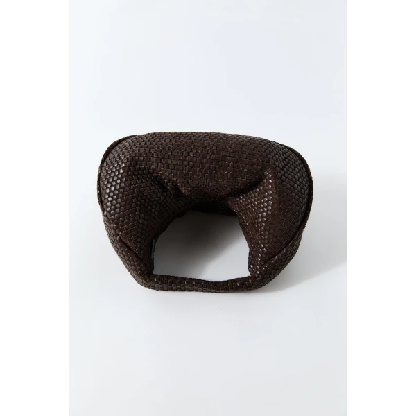 St. Agni Lattice Weave Bon Bon Bag in Coffee, view 5