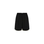 St. Agni Layered Bermuda Shorts in Black
