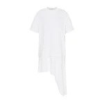 St. Agni Layered Tee Mini Dress in Off White