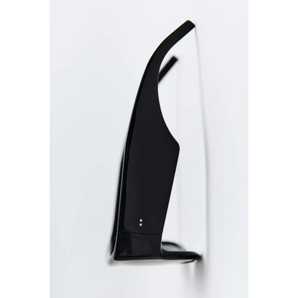 St. Agni Linea Oversized Sunglasses in Black and Grey, view 5