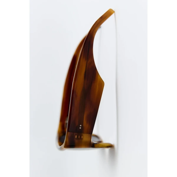 St. Agni Linea Oversized Sunglasses in Tortoiseshell and Grey, view 5