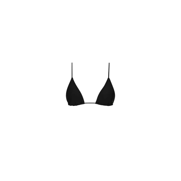 St. Agni Longline Triangle Bikini Top in Black