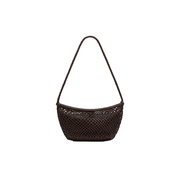 St. Agni Mesh Crescent Bag in Coffee
