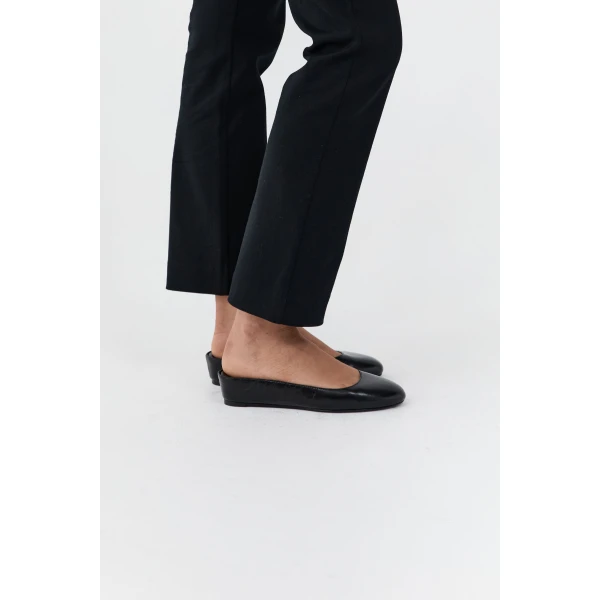 St. Agni Micro Wedge Slipper in Black, view 2