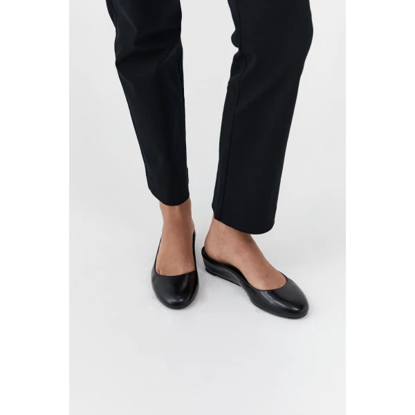St. Agni Micro Wedge Slipper in Black, view 4