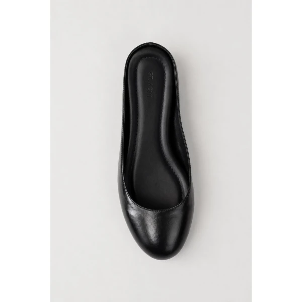 St. Agni Micro Wedge Slipper in Black, view 5