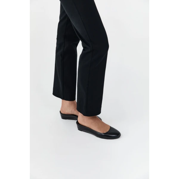 St. Agni Micro Wedge Slipper in Black, view 6