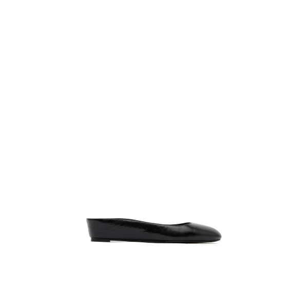 Micro Wedge Slipper in Black