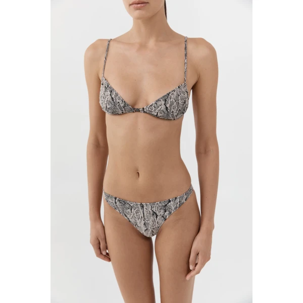 St. Agni Mid Bikini Brief in Python, view 3